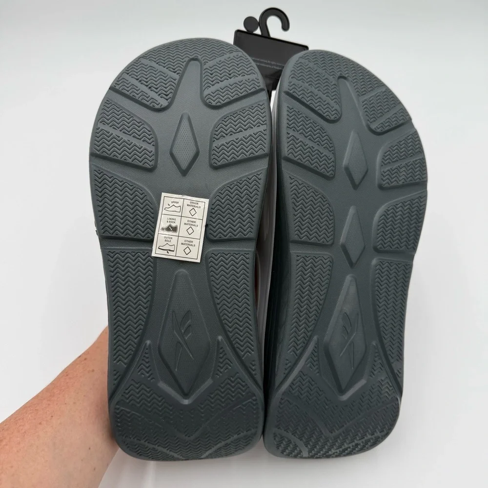 Reebok Men's Classic Gray Slide‎ Sandals Summer Outdoor Water Shoes Size 8 NWT